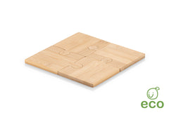 Tabla Portavasos Bambú Puzle