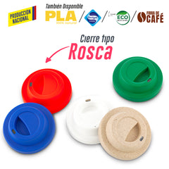 Mug Plastico Coffee Plus 12oz- Producción Nacional