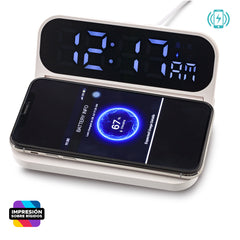 Cargador Inalámbrico con Reloj OFERTA