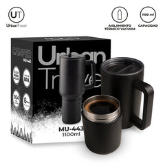 MUG METALICO CAMPER URBAN TRAVEL 1100ml NUEVO