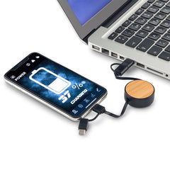 Cable Multicargador Bamboo