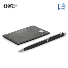 Set de Portatarjetas y Bolígrafos Swiss Peak