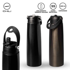 Botilito Metálico Klak Chili 1L NUEVO