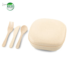 Portacomidas con Cubiertos Eco Nature