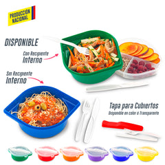 Portacomidas con Cubiertos Jakarta - Produccion Nacional