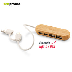 Puerto USB Massimo Bamboo