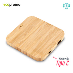 Cargador Inalámbrico Bamboo Square II