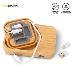 CARGADOR INALAMBRICO CON CABLES 4-1 NUEVO