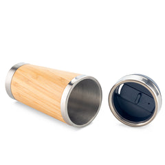 Mug Metálico con Bamboo 500ml