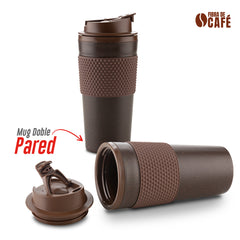 Mug Plástico en café 500ml OFERTA