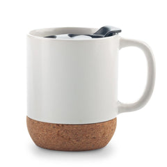 Mug Ceramica Con Corcho 11 oz
