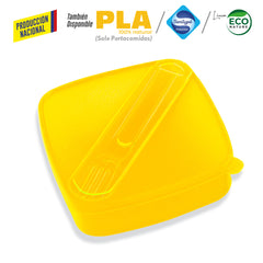 Portacomida Sencillo con Cubiertos - Produccion Nacional