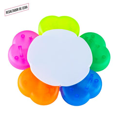 Resaltador Magico en Cera Flower - 5 colores