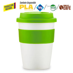 Mug Kit Completo Vaso+Tapa Silicona+Aro Silicona Plastico Orbit 12oz - Produccion Nacional PRECIO NETO
