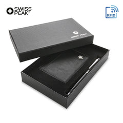 Set de Portatarjetas y Bolígrafos Swiss Peak
