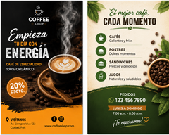 VOLANTES - FLYERS PUBLICITARIOS IMPRESOS POR LAS 2 CARAS*