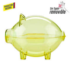 Alcancia Mini Cerdito Cristal - Producción Nacional