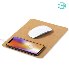 Mouse Pad Corcho con Cargador Inalambrico Relium - OFERTA