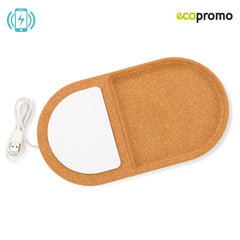 Organizador en Corcho con Cargador Inalambrico - OFERTA