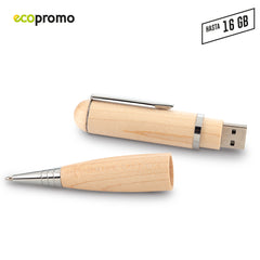 Memoria USB Bolígrafo Wood PRECIO NETO