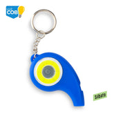 Llavero Linterna COB con Pito Curve