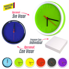 Reloj de Pared Colors - Producción Nacional