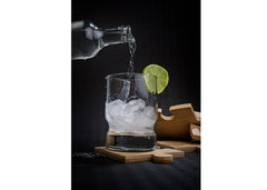 Tabla Portavasos Bambú Puzle