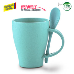 Mug Plástico con Cuchara Tiffany 350ml - Producción Nacional