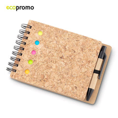 Mini Libreta con Boligrafo en Corcho - OFERTA