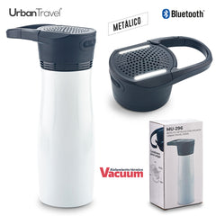 Botilito Metálico con Speaker Urban Travel 530ml - OFERTA