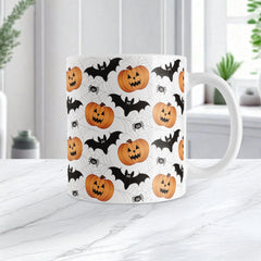 Mug Cerámica para Sublimación I 11oz HALLOWEEN