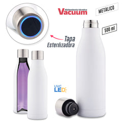 Botilito Metálico UV-C Clean 500ml PRECIO NETO