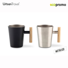 Mug Metálico Torval Urban Travel 400ml NUEVO