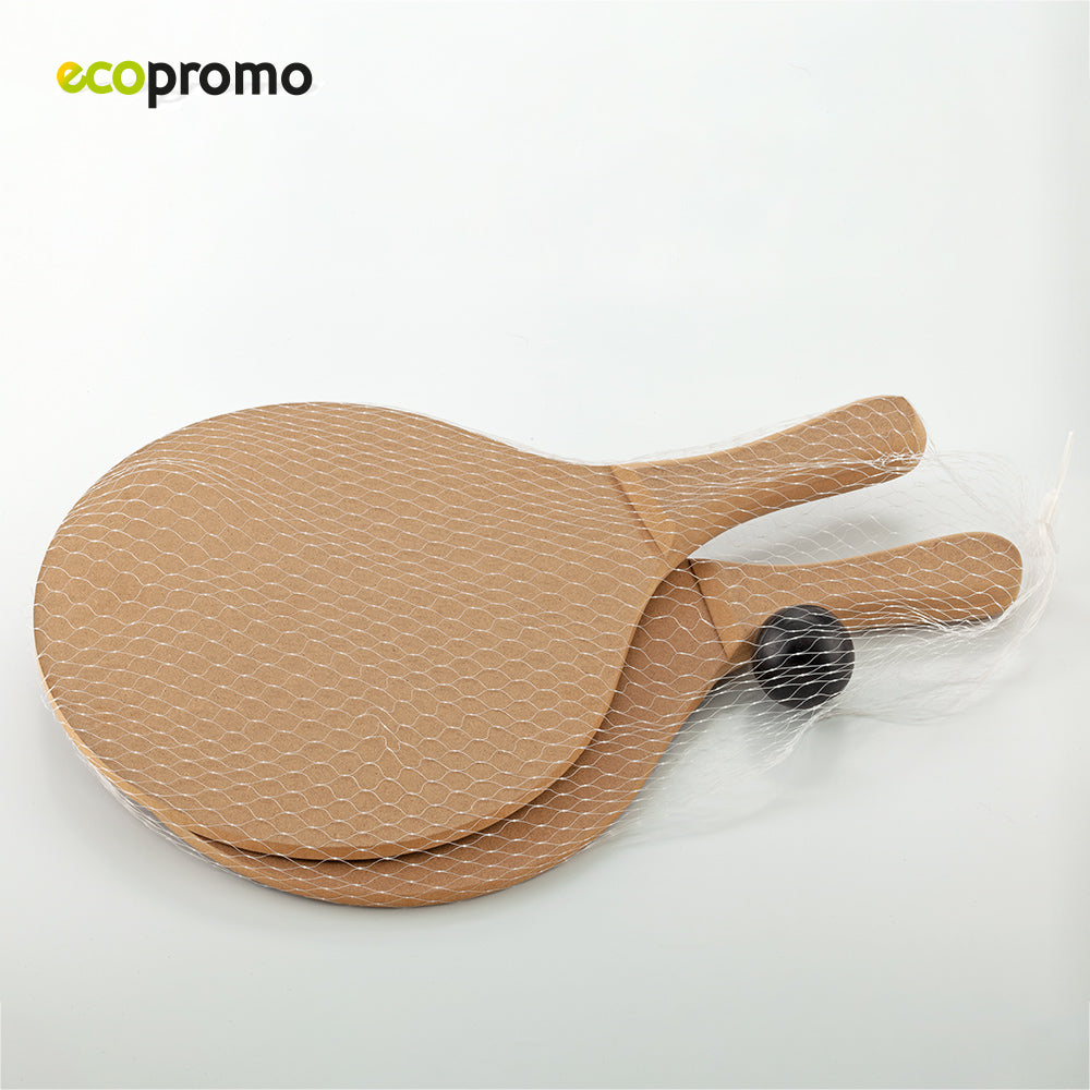 Juego de Raquetas de Madera Para Playa Branddu CO