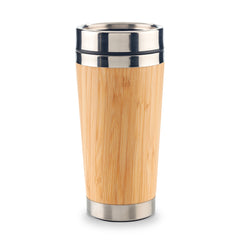 Mug Metálico con Bamboo 500ml