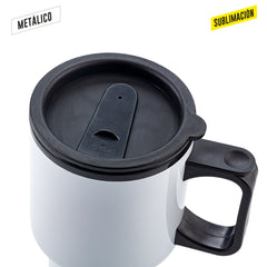 Mug Metalico para Sublimacion Galileo 450ml