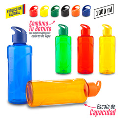 Botilitro Plástico 1000ml - 1 Litro - Produccion Nacional